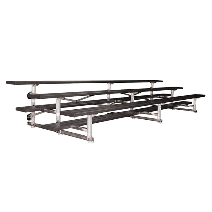 Jaypro Bleacher (3 Row - Single Foot Plank) - Tip & Roll (Powder Coated)