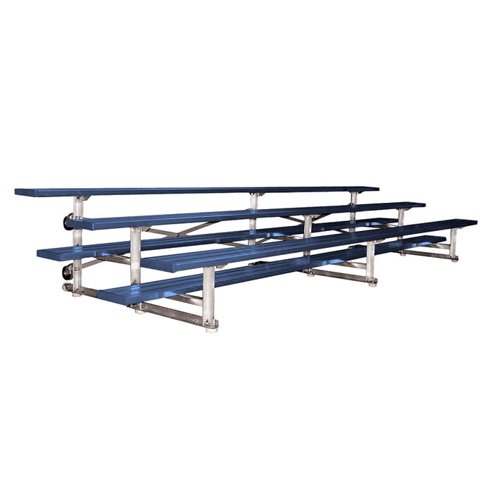 Jaypro Bleacher (3 Row - Single Foot Plank) - Tip & Roll (Powder Coated)