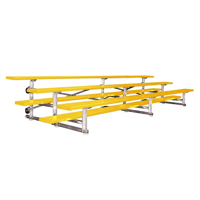 Jaypro Bleacher (3 Row - Single Foot Plank) - Tip & Roll (Powder Coated)