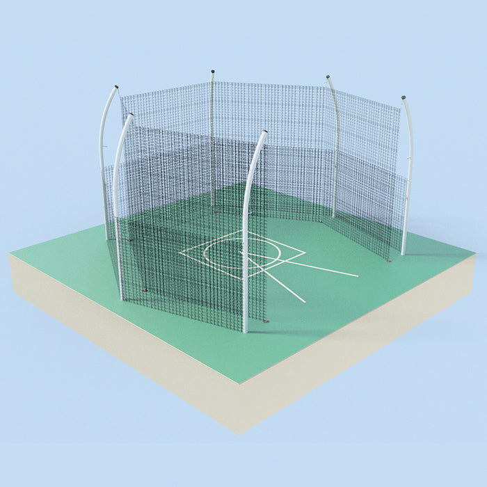 Jaypro Discus Cage (with Cage Net & Barrier Net - No Ground Sleeves)