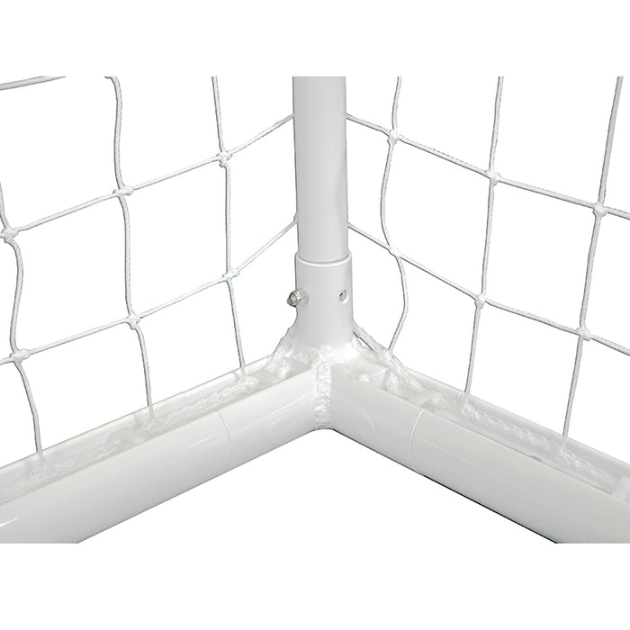 Jaypro Futsal Goal - Deluxe, Official Size (6 ft. 7 in.H x 9 ft. 10 in.W x 3 ft.3 in.D - 4 in. Sq. Net) (2m x 3m)