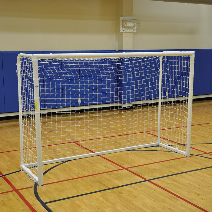 Jaypro Futsal Goal - Official Size (6 ft. 7 in.H x 9 ft. 10 in.W x 3 ft.3 in.D - 4 in. Sq. Net) (2m x 3m)