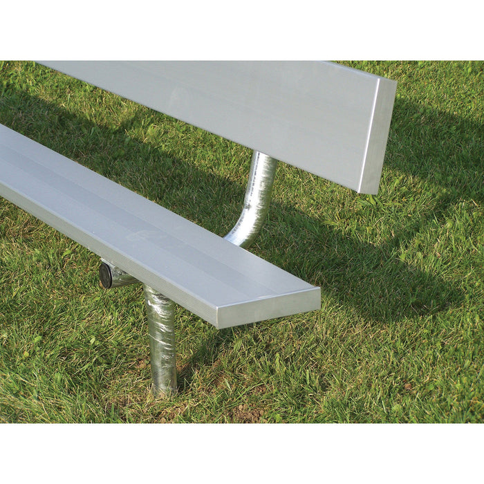 Trigon 21' IN-GROUND TEAM BENCH W/ BACK