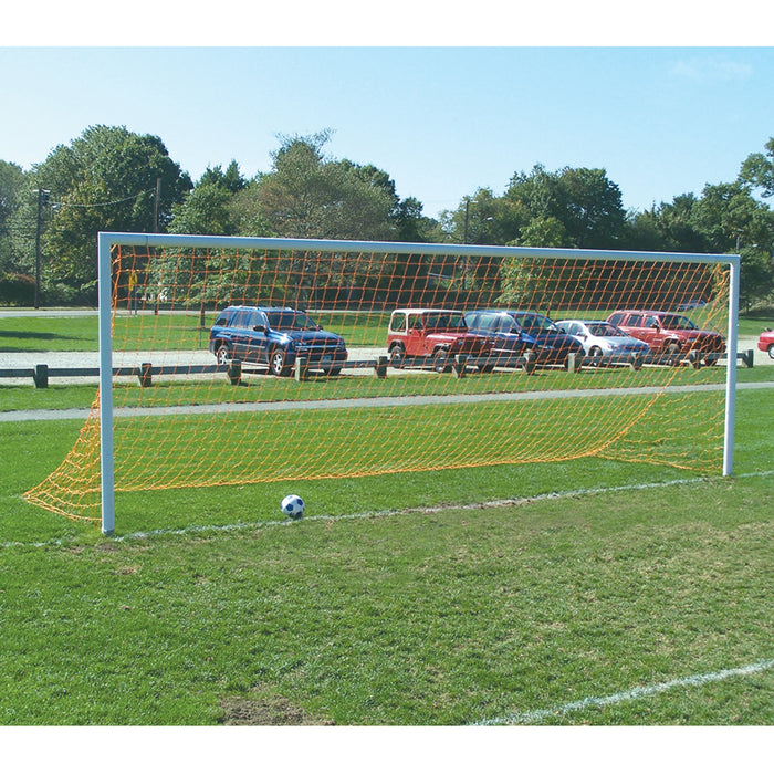 Jaypro Soccer Goals - Team Round Goal (8 ft.H x 24 ft.W x 4 ft.B x 10 ft.D) - NFHS, NCAA Compliant