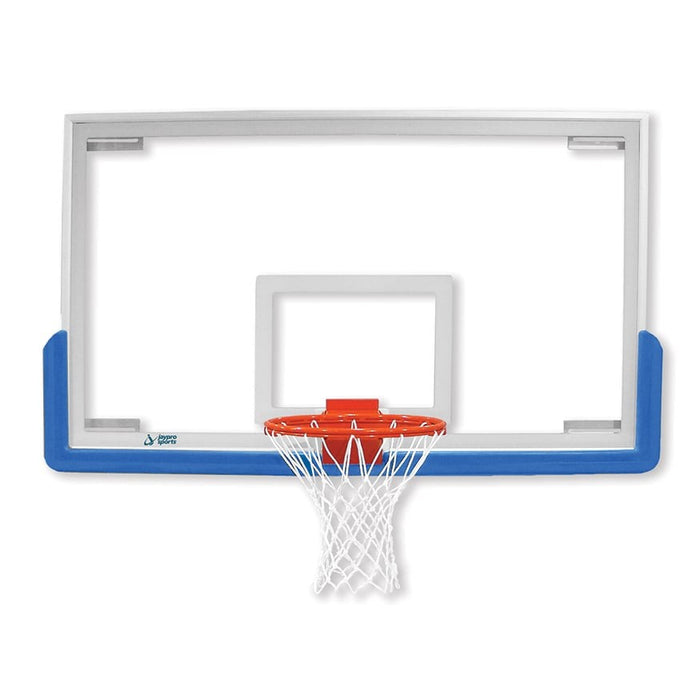 Jaypro Backboard Replacement Package - (72 in.W x 42 in.H) (Indoor) - Unbreakable - Tempered Glass, Contender Pro Breakaway Goal - NCAA, NFHS Compliant