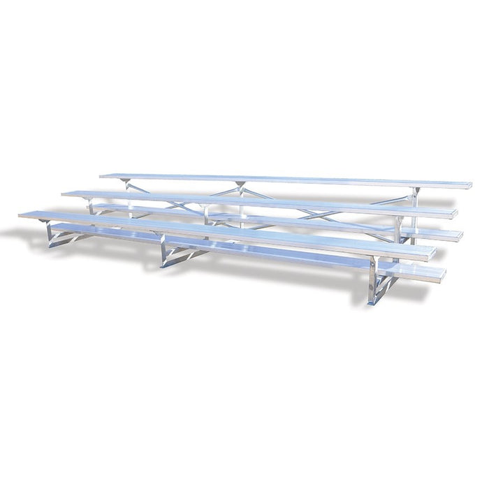 Jaypro Bleacher (3 Row - Single Foot Plank) - All Aluminum