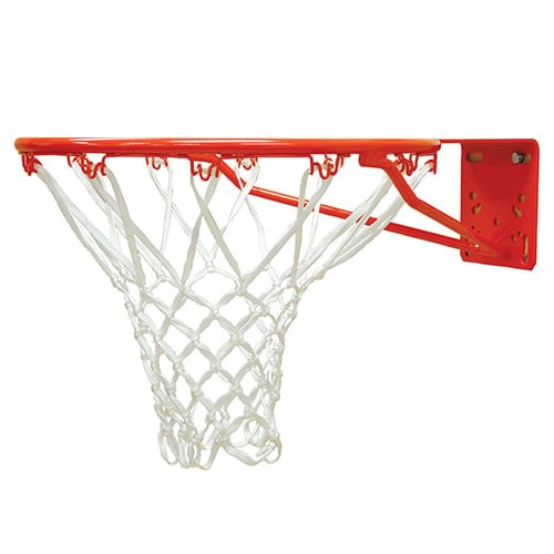 Jaypro Basketball System - Gooseneck (3-1/2 in. Pole with 36 in. Offset) - 54 in. Aluminum Fan - Single Rim Goal (Galvanized)