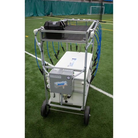 Wheelin Water 16 Team Cooler 51 Gallon, 16 Hose Water Hydration Cart