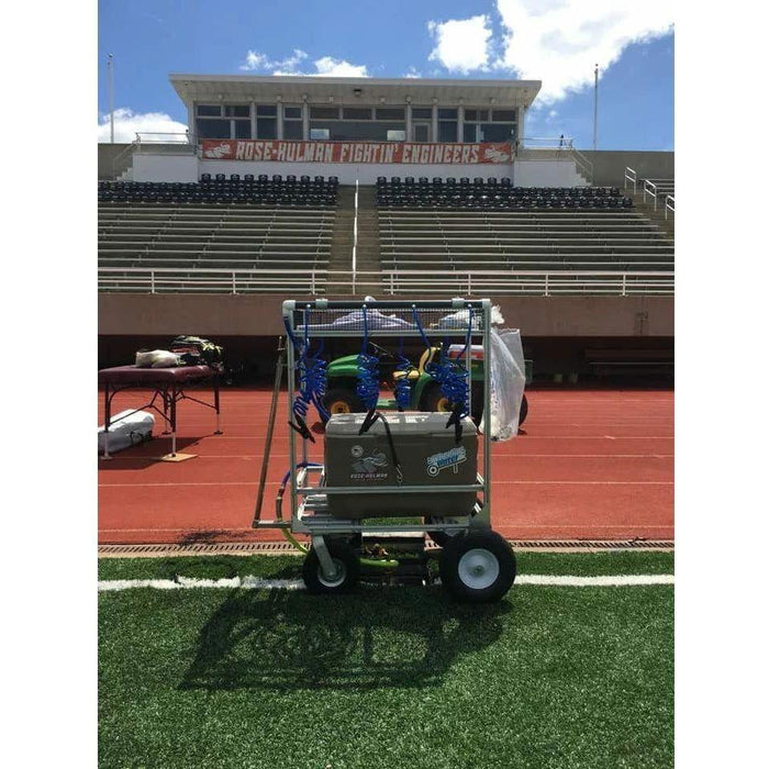 Wheelin Water Coiled Cooler Sideline Water Hydration Station Hookup